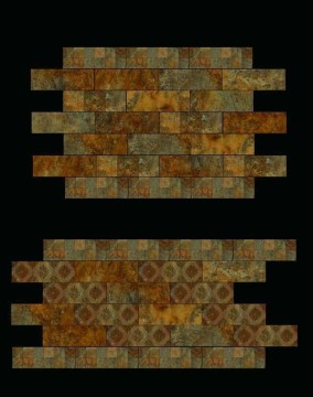 Fres sample supply copper kitchen backsplash inkjet wall tile