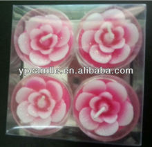 Flower shaped candles
