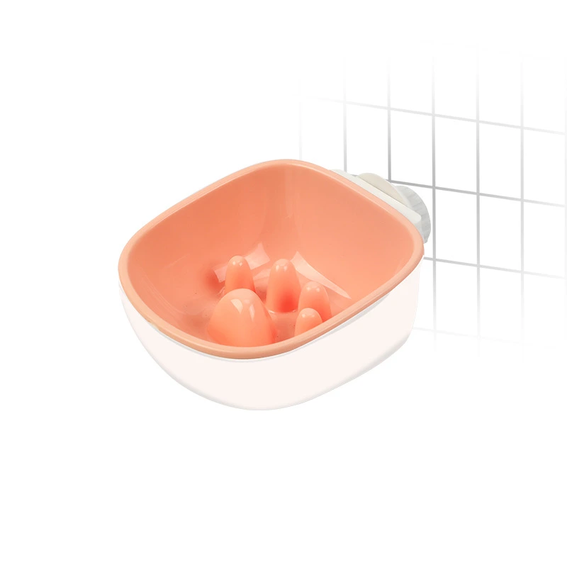 Original Pet Bowl Dog Hanging Type Anti-Choke Bowl Cat Feeding Water Hanging Bowl Creative Plastic Dog Bowl