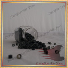 hair Extension accessory micro beads/tube copper ring with silicone