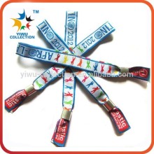 Fashion stain bracelet promotion ribbon wristbands for promotional gifts