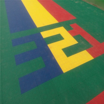 Chinese playlot sports court floor tie