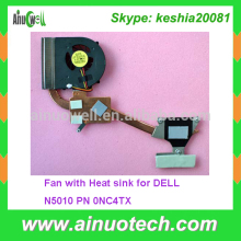 PN 0NC4TX brand new laptop internal Fan for DELL N5010 laptop Heat sink N4010 N5110 laptop cpu cooler replacement
