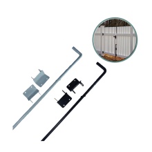 18 Inch Steel Gate Latch for Wooden Fences - Heavy Duty Drop Bolt Hardware