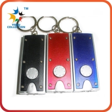 custom shopping trolley coin photo frame metal keychain