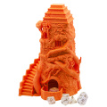 3D Printed Dice Tower for Dungeons and Dragons Games, Dice Spiral Staircase Castle Dice Tower for Miniature Wargaming, Tabletop