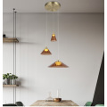 LEDER decoratieve metalen hanglamp