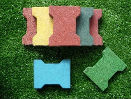 Outdoor Garden Playground Rubber Tiles, Gym Rubber Floor Tiles, Rubber Floor