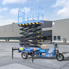 Three-wheel Motorcycle Scissor Lift Platform