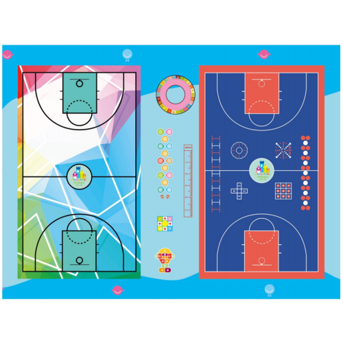 3D-aangepaste indoor basketbalvloeren