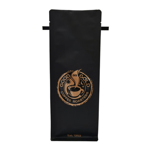 2 lb Kraft Paper Bolsas de café Pla