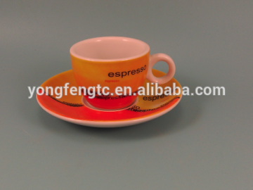 YF27014 ceramic espresso cups with saucer