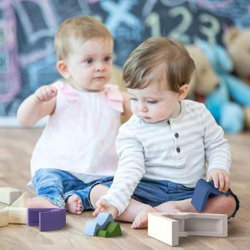 Silicone Rainbow Stack -blokken voor peuters