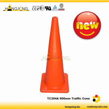 Cone: TC304 900mm red PVC traffic warning cone from factory