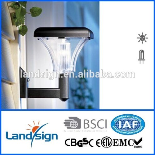 solar led pir security light 9* super bright led stainless steel wall light