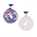 Medalla de campeón en forma de medallón de premio de tamaño personalizado