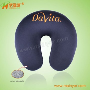 Microbeads Neck Pillow with Silkscreen Printed LOGO