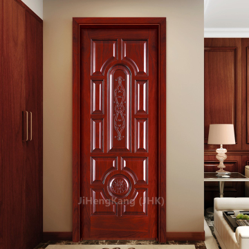 JHK Sale Prison Hand Carved Solid Teak Wood Interior Sliding Door