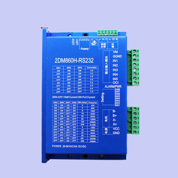 Integrated Nema23 & Nema34 Stepper Motor Controller with RS232 Communication