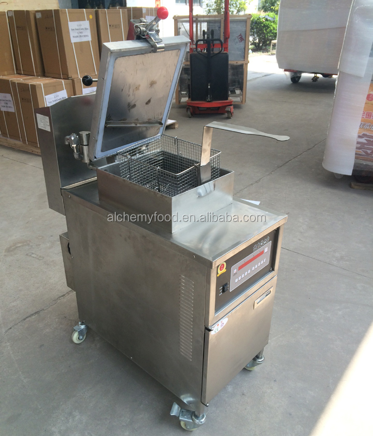 CE Stainless steel KFC industrial commercial chicken gas electric deep pressure fryer