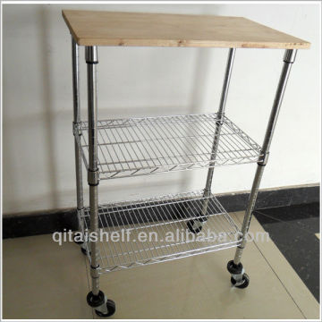 WHALE durable innovative kitchen rack with wheels