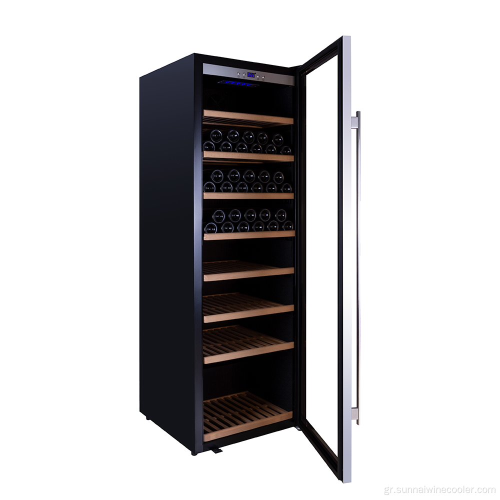 Μεγάλος χώρος freestanding192 μπουκάλια ψυγείο κρασιού ψύκτη κρασιού