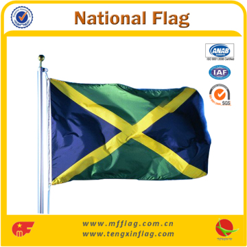 100% polyester cheap promotional black yellow red flag flag