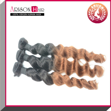 wholesale price ombre human hair extension grade 6a 7a 8a indian remy raw virgin human hair bundles