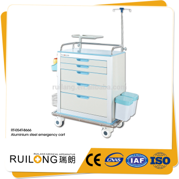 color-steel clinic emergency trolley for drugs treatment