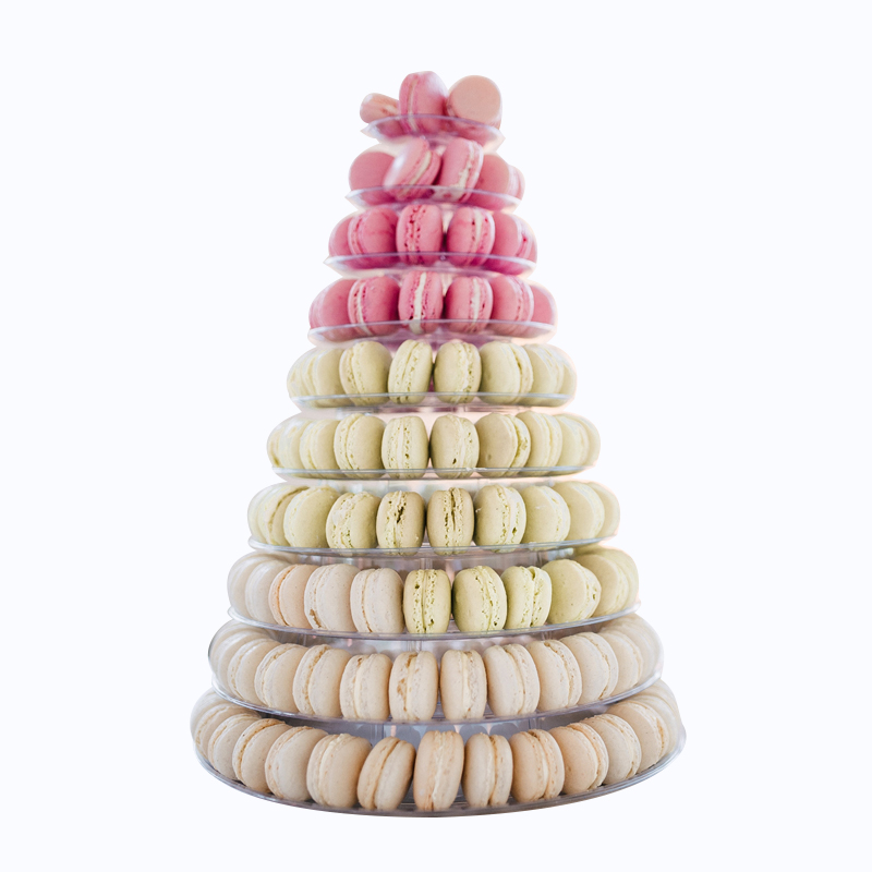 Plastic macaron clamshell packaging for 48 macarons