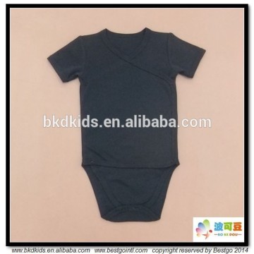 BKD plain black GOTS organic bodysuit baby