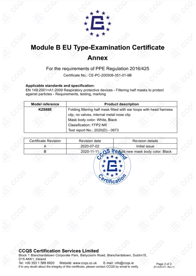 CE Certication MODULE b