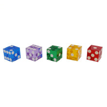Colored Translucent Dice with Razor Edges