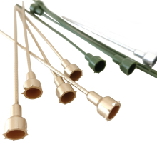 DIY Artificial Rose Stems - Plastic Golden Green Silver Rose Stems for Preserved Roses