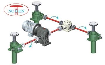 Adjustable 3pcs screw jack lift for platforms