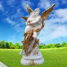 In stock life size fiberglass figure statues angel sculpture for decoration