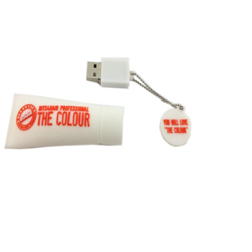 Chiavetta USB in gomma PVC personalizzata con dentifricio