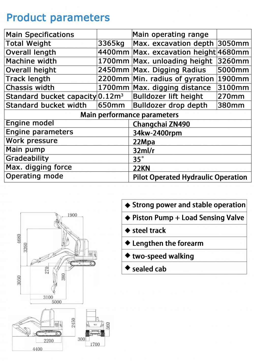 4ton Mini Excavator