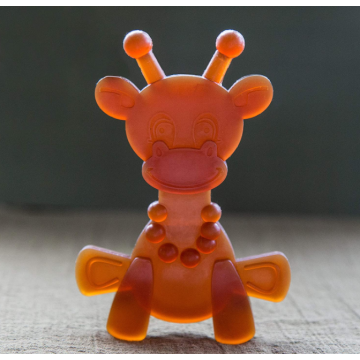 Silicone de brinquedo de dentição de girafa