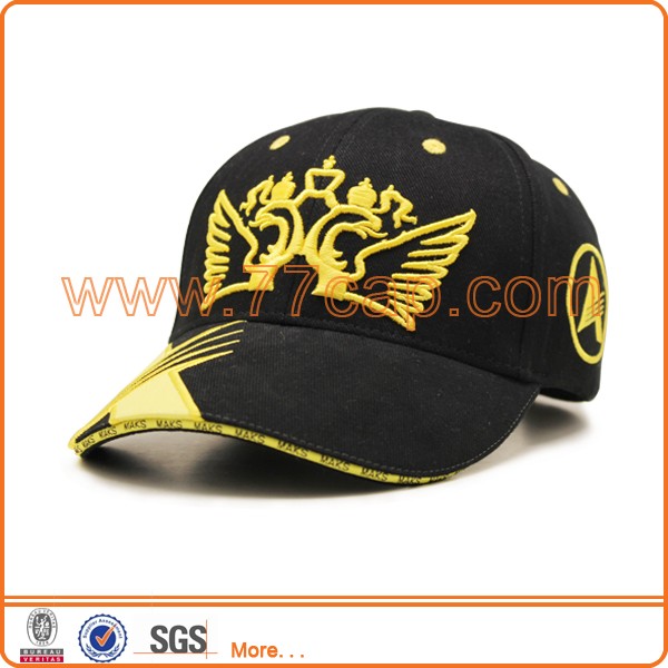 Brush Cotton Hot Sale Baseball Cap Russia Adult Fitted Baseball Hat