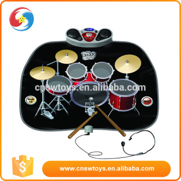 Drum kit playmat for kids percussion play mat musical play carpet