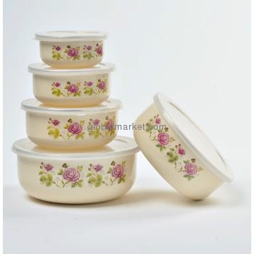 10-18cm Enamel Bowl Set &Enamel storage bowl set & Enamel mixing bowl