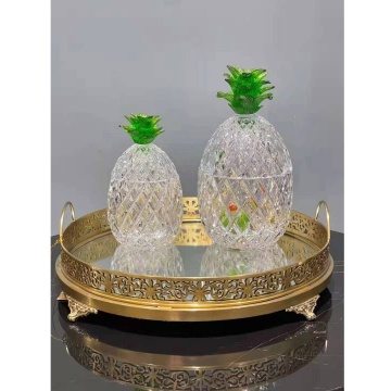 Pineapple Shaped Crystal Candy Dish Jar - Wedding & Party Decorations