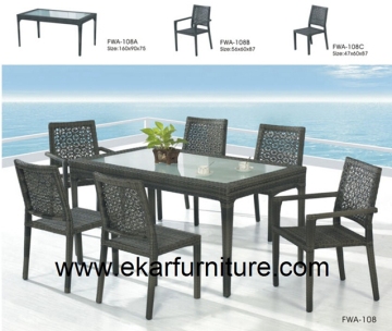 Wicker sofa garden set bar furniture FWA-108