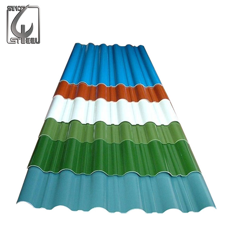 Pre-painted Galvanized Steel Coil Spanish Style Color Coated Metal Roofing Corrugated Roof Tiles Prices