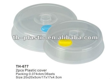 Plastic microwave food cover