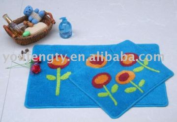 2pcs non-slip bathroom mat set