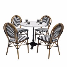 Bamboo Stacking French Bistro Chair