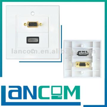 HDMI WALL PLATE FEMALE WITH VGA