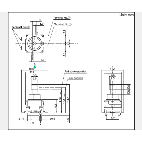 Interruttore a pulsante serie SPEF